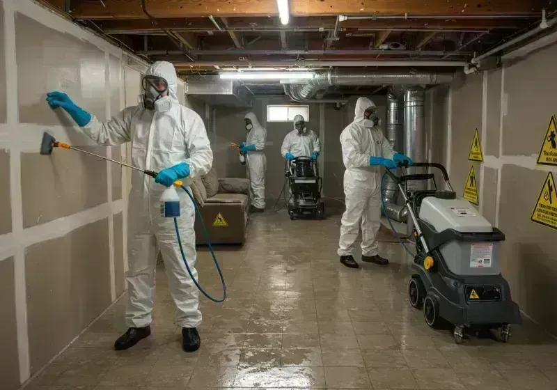 Basement Moisture Removal and Structural Drying process in Macon County, IL